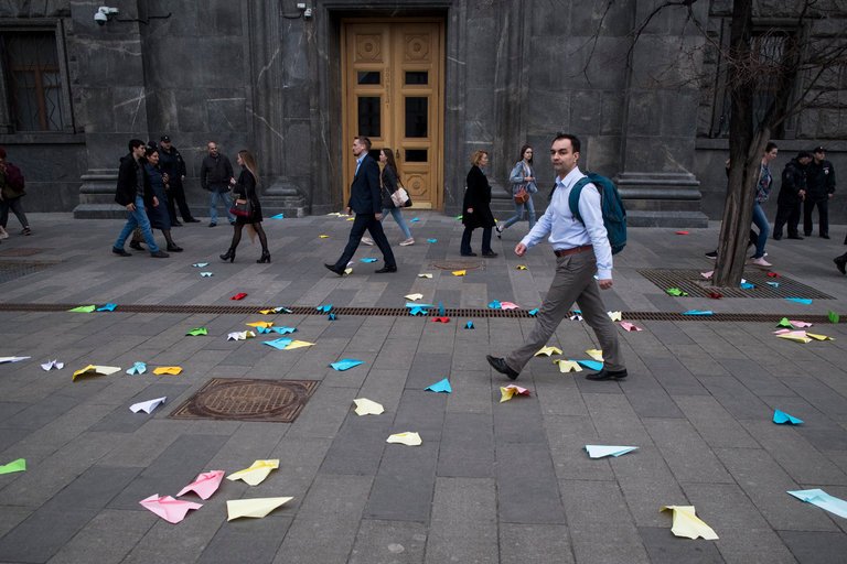 Telegram Urges Paper Airplane Protest, Pussy Riot Activist Arrested